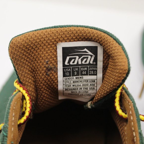 Lakai Green Tie Up Mens Skate/Boat Sneakers - Picture 8 of 9